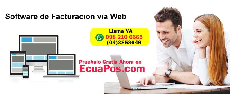 ECUAPOS, El Sistema de Facturacion Online, Contol de Inventario, Arqueos, Contable